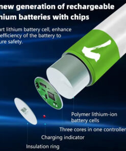 باتری نیم قلمی قابل شارژ بسته 4 عددی