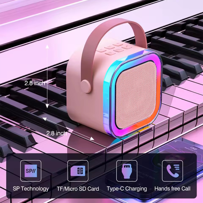 اسپیکر بلوتوثی میکروفون دار قابل حمل مدل RGB-Party کد 610 1 اسپیکر بلوتوثی میکروفون دار قابل حمل مدل RGB-Party