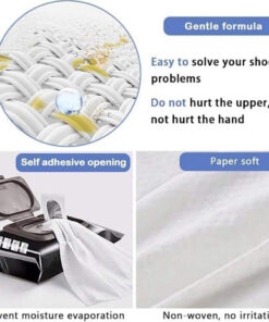 دستمال مرطوب مخصوص کفش و خودرو بسته 80 عددی