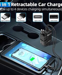 شارژر فندکی دارای کابل متصل مدل 48602 - 5