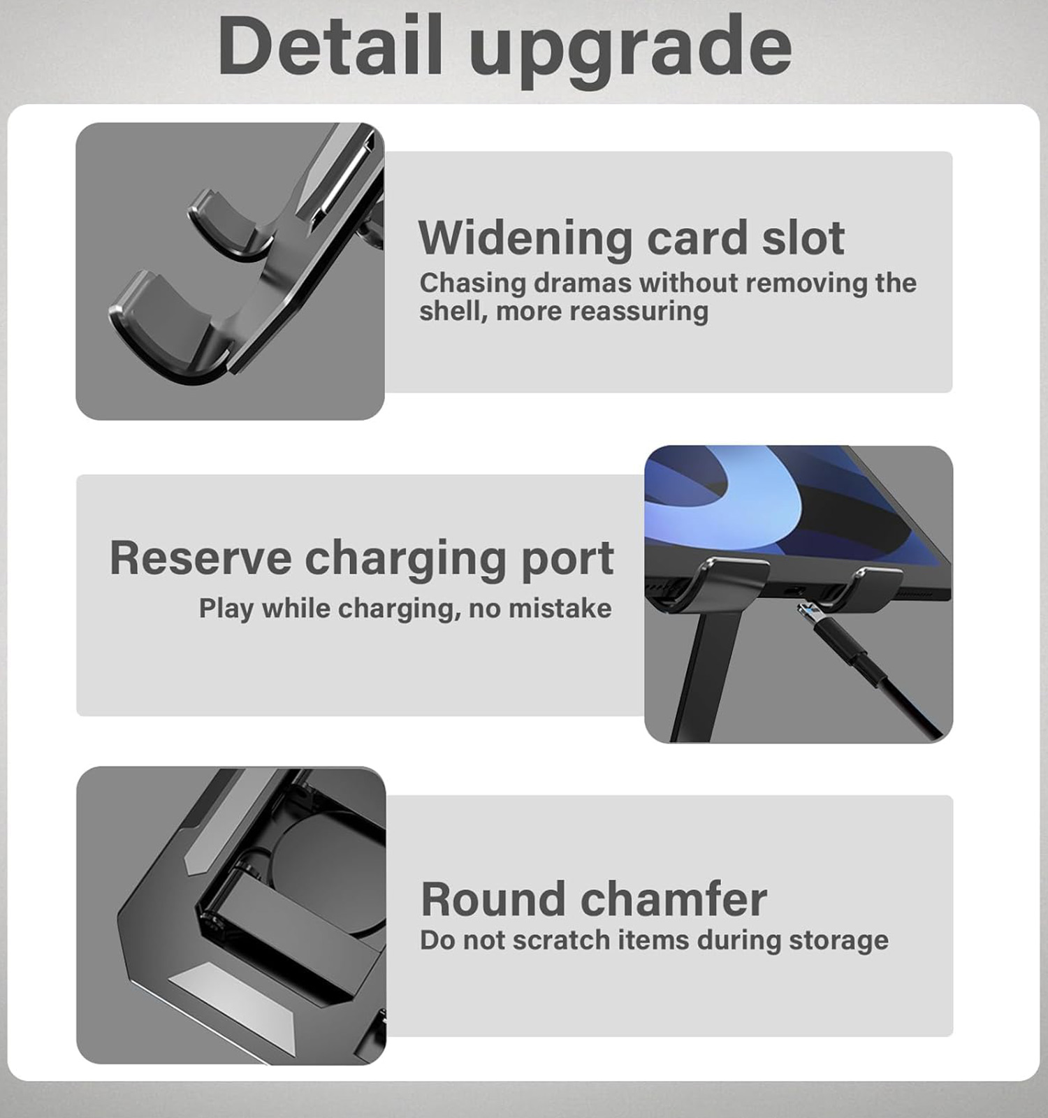 هولدر موبایل و تبلت فلزی کد 48550 3 هولدر موبایل و تبلت فلزی مدل 48550 - 2