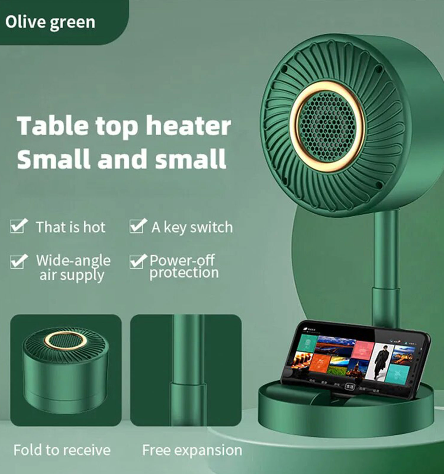 فن هیتر رومیزی کد 48603 3 فن هیتر رومیزی مدل 48603 - 2