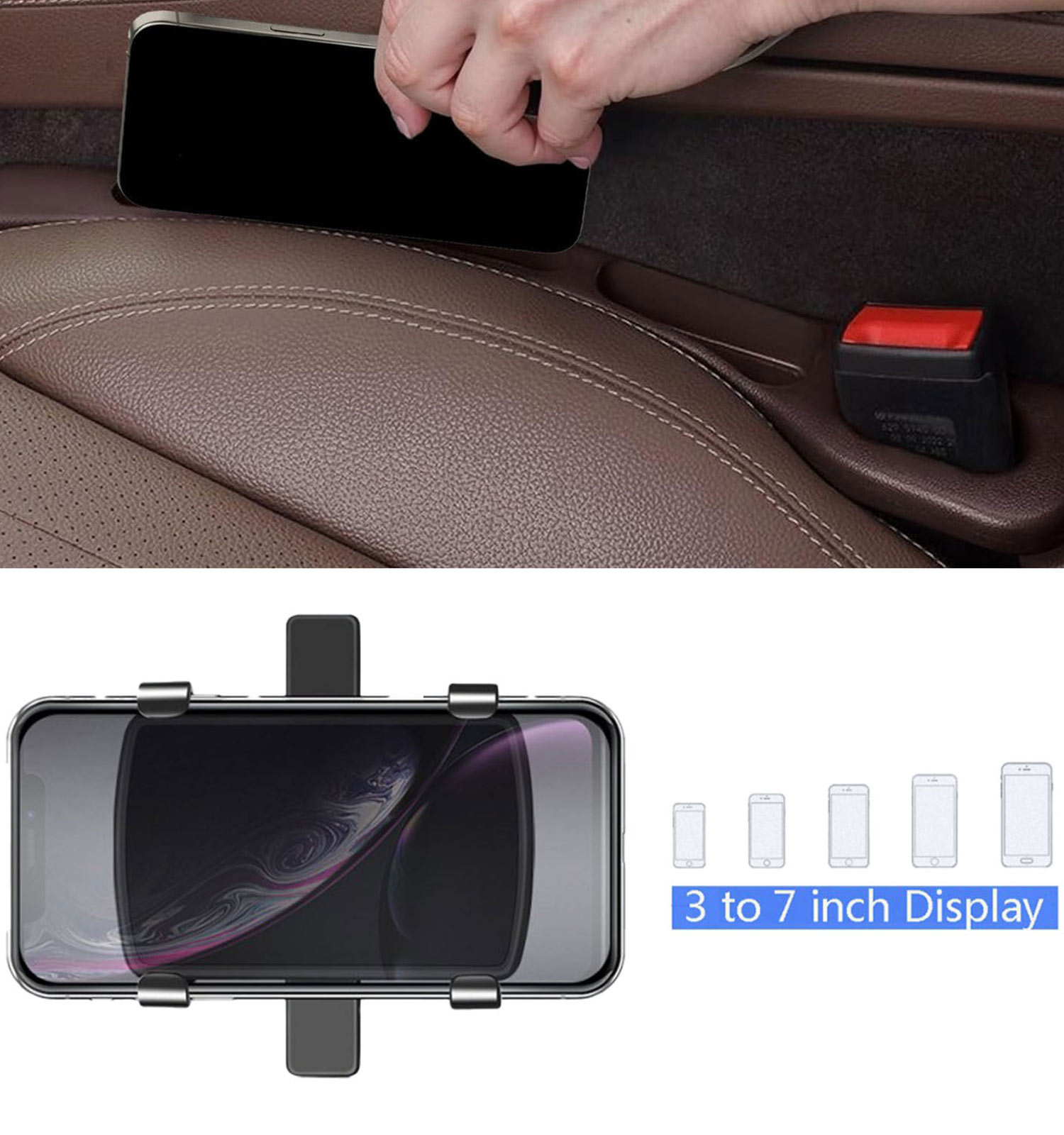 پک هولدر کلیپسی و نظم دهنده خودرو کد 48463 5 پک هولدر کلیپسی و نظم دهنده خودرو مدل 48463 - 4