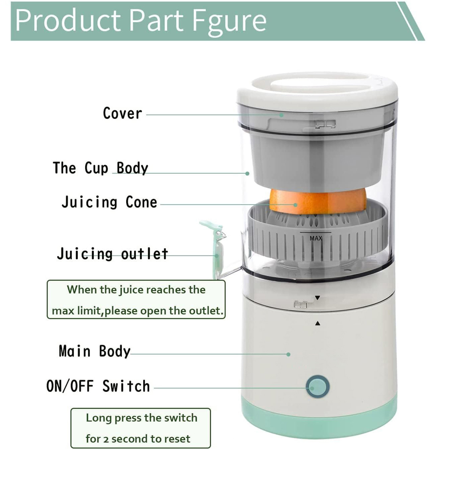 آبمیوه گیری شارژی قابل حمل کد 48584 3 آبمیوه گیری شارژی قابل حمل مدل 48584 - 2