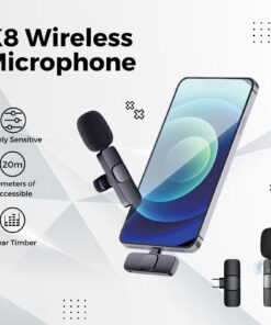 میکروفن بی سیم یقه ای K8 مدل 48504 - 3