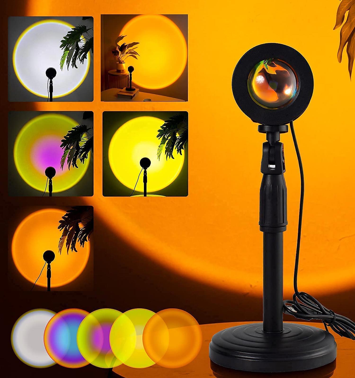 نور عکاسی Sunset Lamp RGB کد 48581 6 نور عکاسی Sunset Lamp RGB مدل 48581 - 5